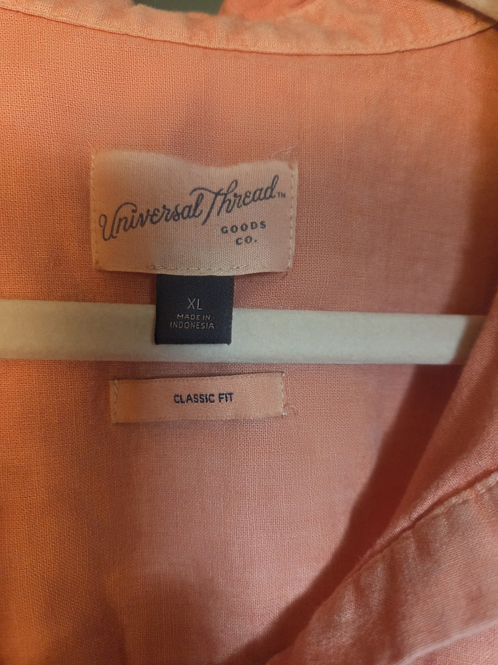 Universal Thread Washed Terra Cotta Button-Down Shirt - Picture 3 of 3